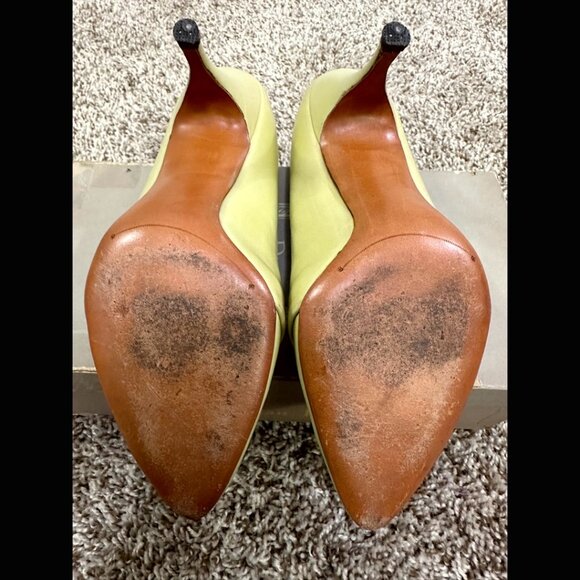 NWTs Deadstock 60s Mint Green Christian Dior Marshall Field's Stilett Leather 8 - Picture 12 of 13